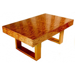 Kafijas galdiņš, bubinga finierējums