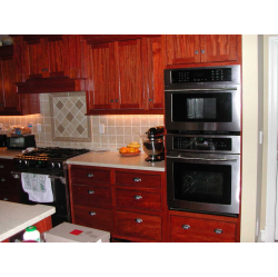 Virtuves mēbeles, bubinga finierējums