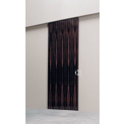 Ebony finierējuma bīdāmās durvis