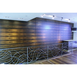 Ebony finierēti sienu paneļi B