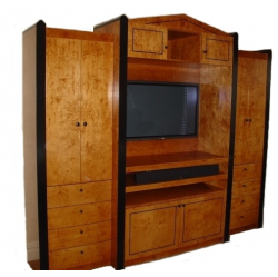 TV sekcija. Apdare: karēlijas bērza finierējums. A