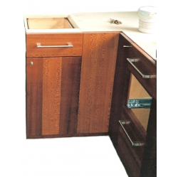 Lacewood koka virtuves mēbeles