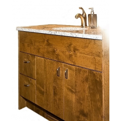 Melnalkšņa finierējuma vannas istabas mēbeles.