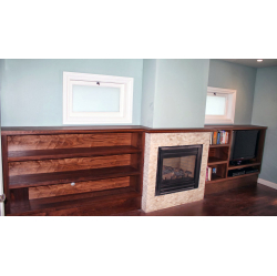 Riekstkoka finierējuma plaukti.