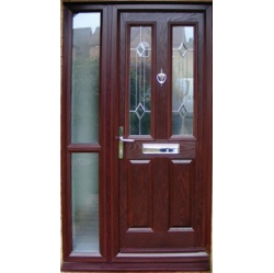 Palisandra koka durvis.