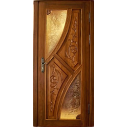 Ārdurvis ar stiklu.