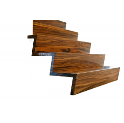 Zebrano koka kāpnes