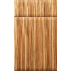 Virtuves mēbeļu skapīšu durvis - zebrano finierējums.